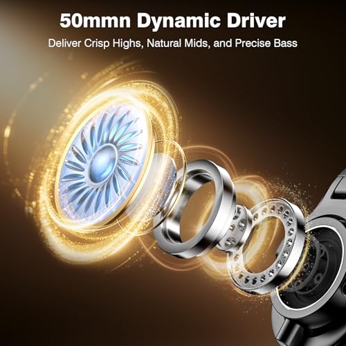 Detalle de New Bee: Auriculares de estudio over-ear con drivers de 50 mm y conectividad Pro-Gear