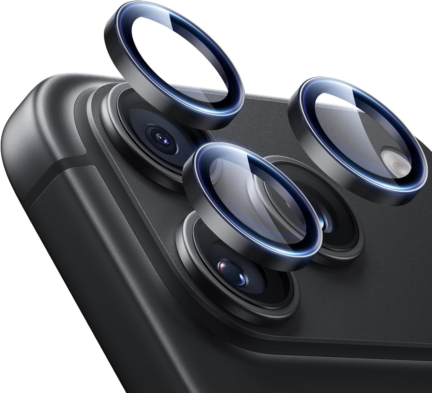 Detalle de ESR iPhone 18 Pro Max/18 Pro Camera Lens Protector, 9H Tempered Glass