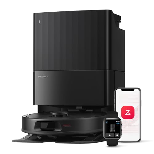 Detalle de roborock QV 35A: robot aspirador inteligente con 8000Pa y doble mopa elevable