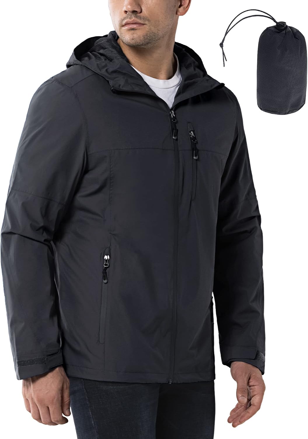 Detalle de 33,000ft Regenjacke Herren 8000 mm Wasserdicht