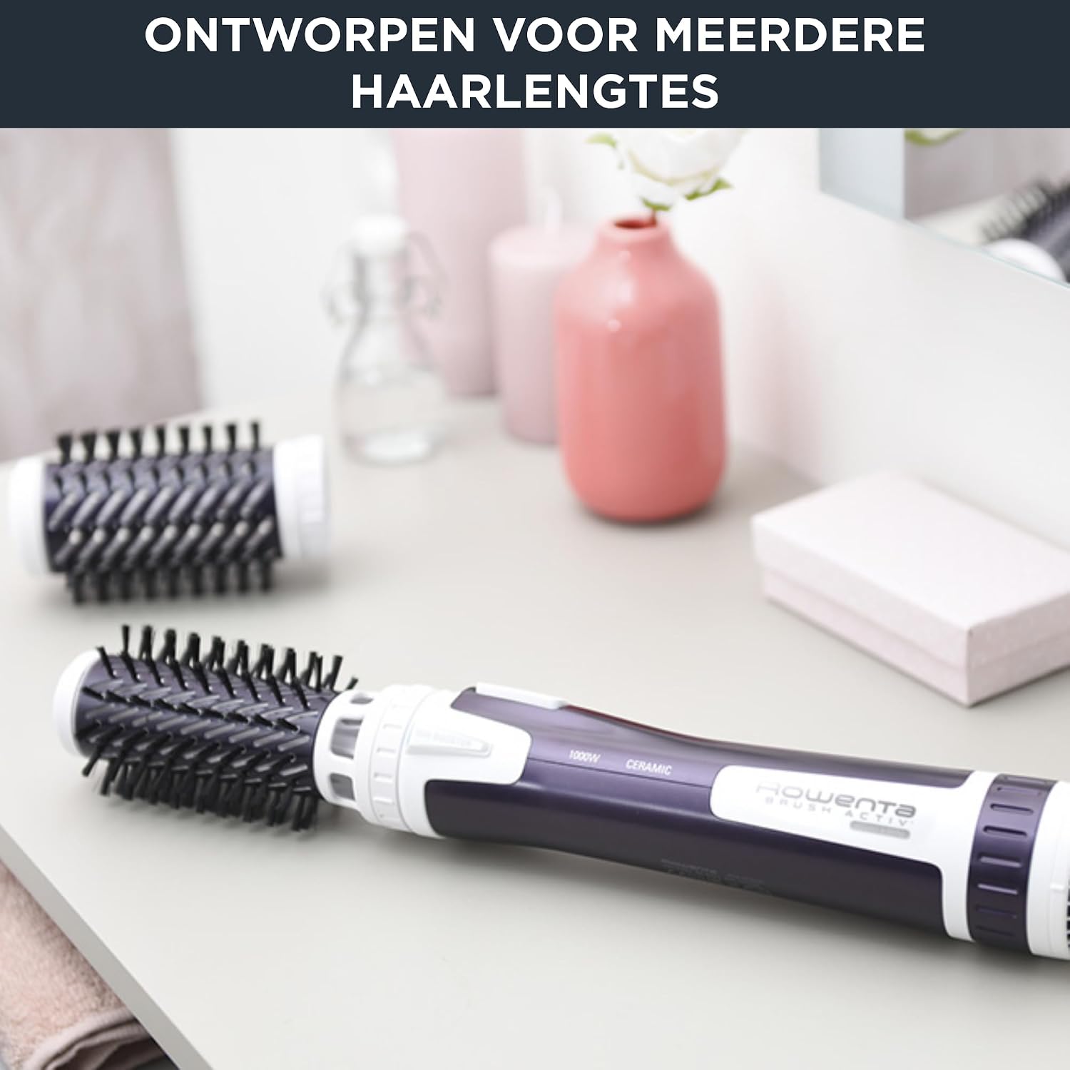 Detalle 1 de Rowenta CF9530 Brush Activ Volume & Shine heteluchtborstel, 1000 W, keramisch