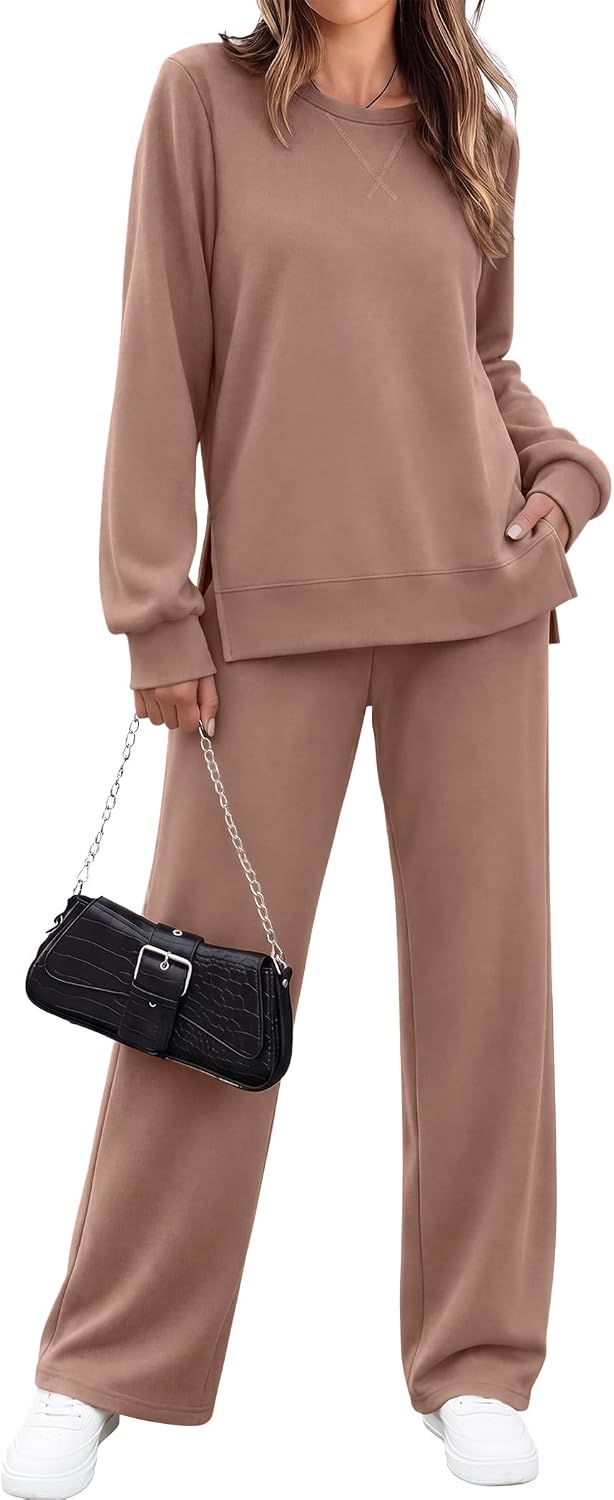Detalle de Ekouaer Women's Two-Piece Lounge Set