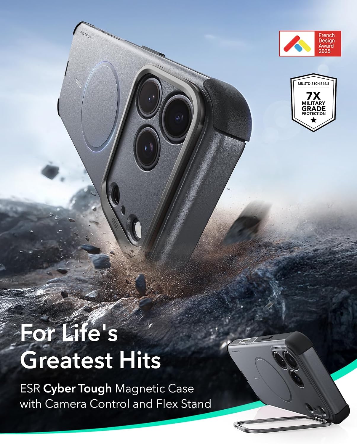 Thumbnail 1 de ESR iPhone 17 Pro Case with 7X Drop Protection