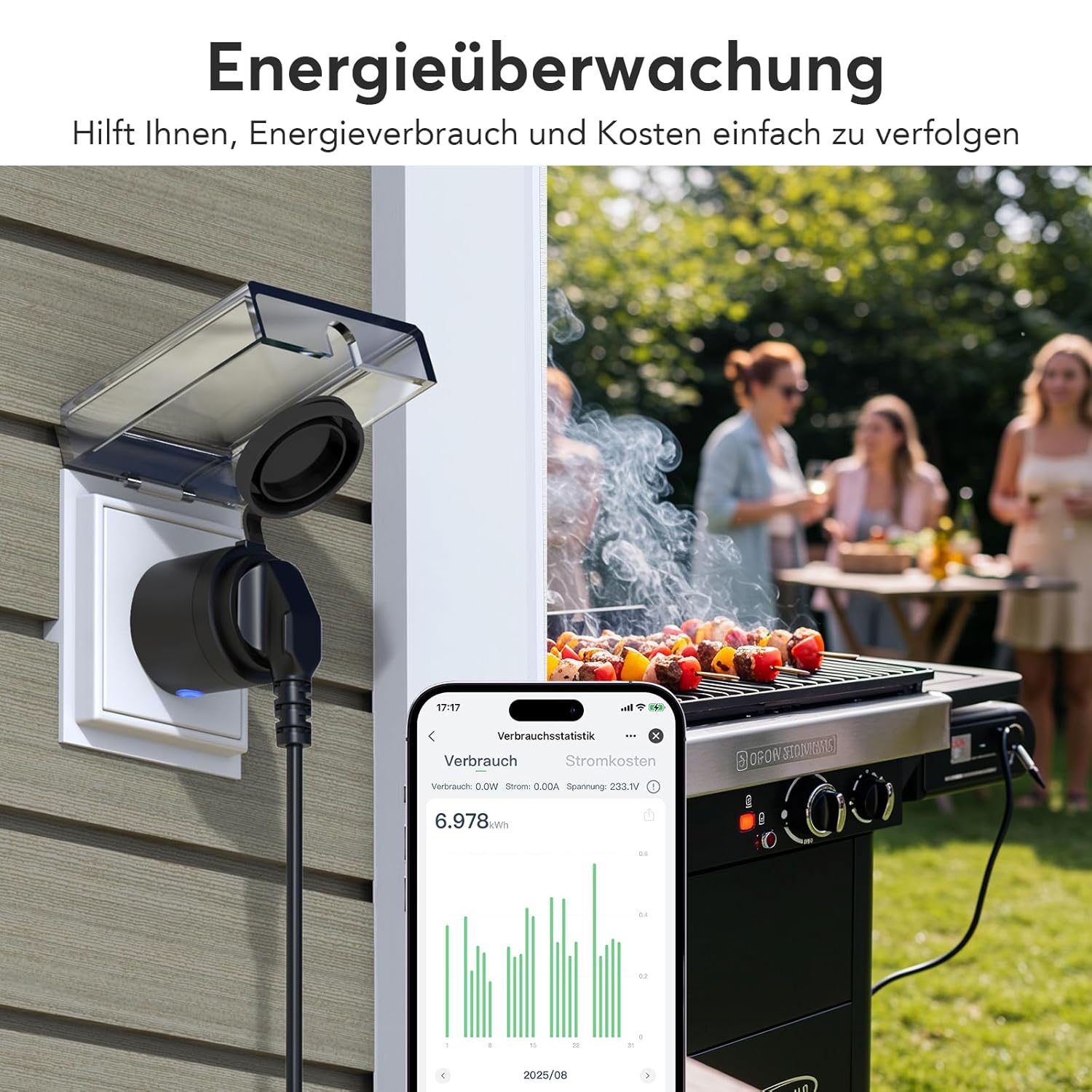 Thumbnail 3 de EIGHTREE WLAN Außensteckdose IP44 mit Timer