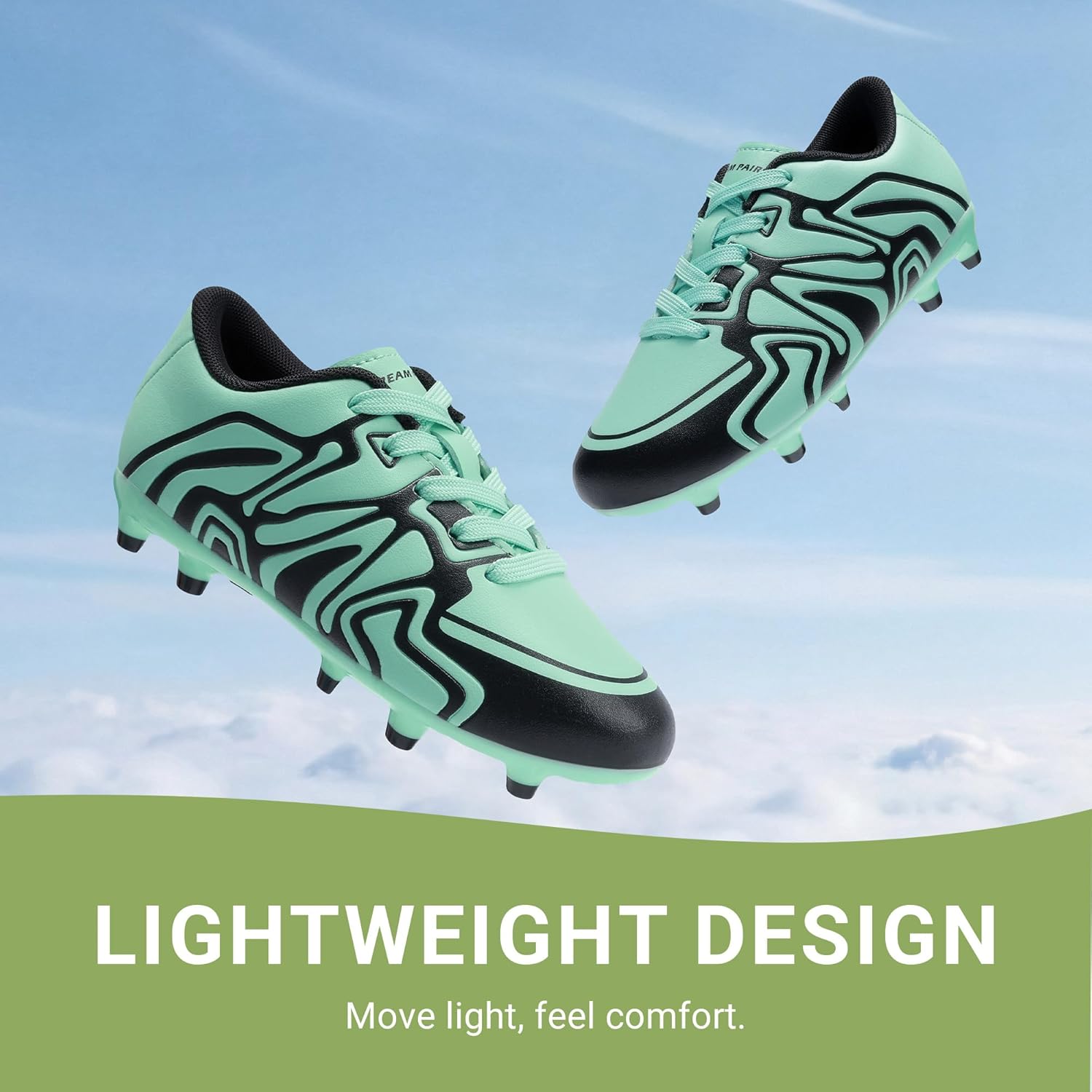 Detalle de DREAM PAIRS Youth Firm Ground Soccer Cleats for Boys & Girls (Little/Big Kids)