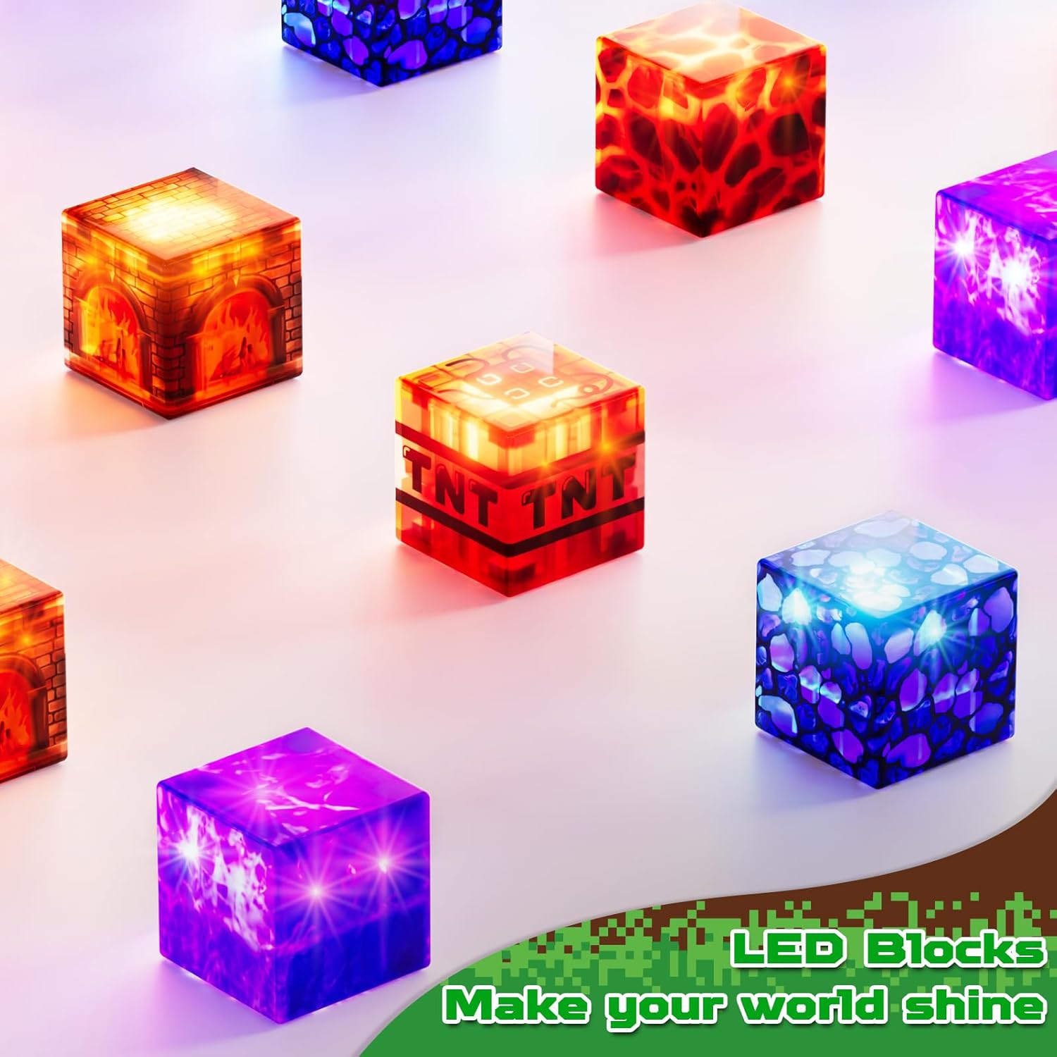 Thumbnail 3 de Magnetopia Magnetic Building Blocks - 200PCS Colour Burst Flashing Cubes