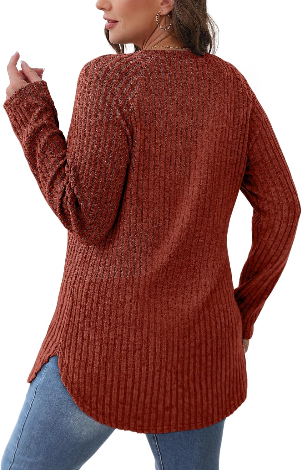 Thumbnail 4 de Saloogoe Tunic Top Curved Hem