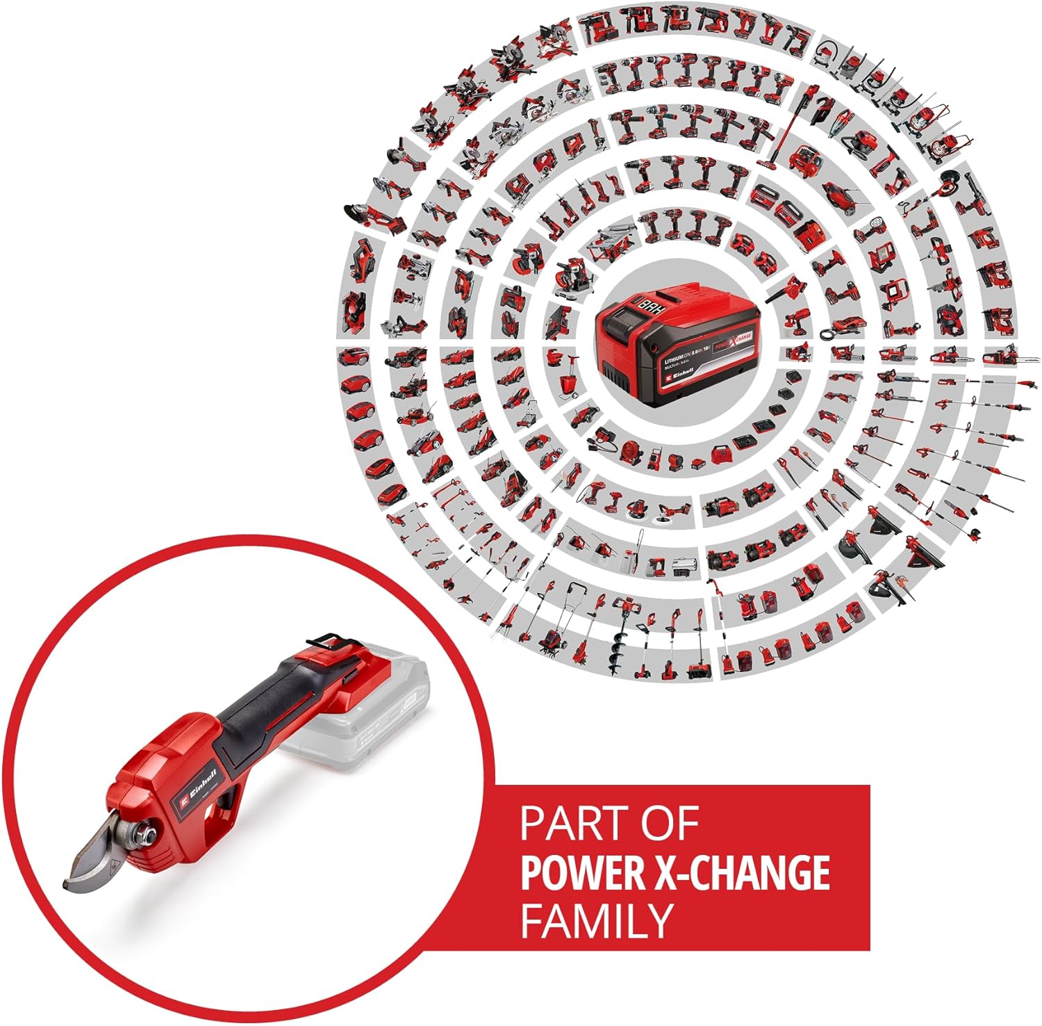 Thumbnail 1 de Einhell Akku-Astschere GE-LS 18 Li-Solo (Power X-Change, 18 V) – bis 28 mm Aststärke, ohne Akku & Ladegerät
