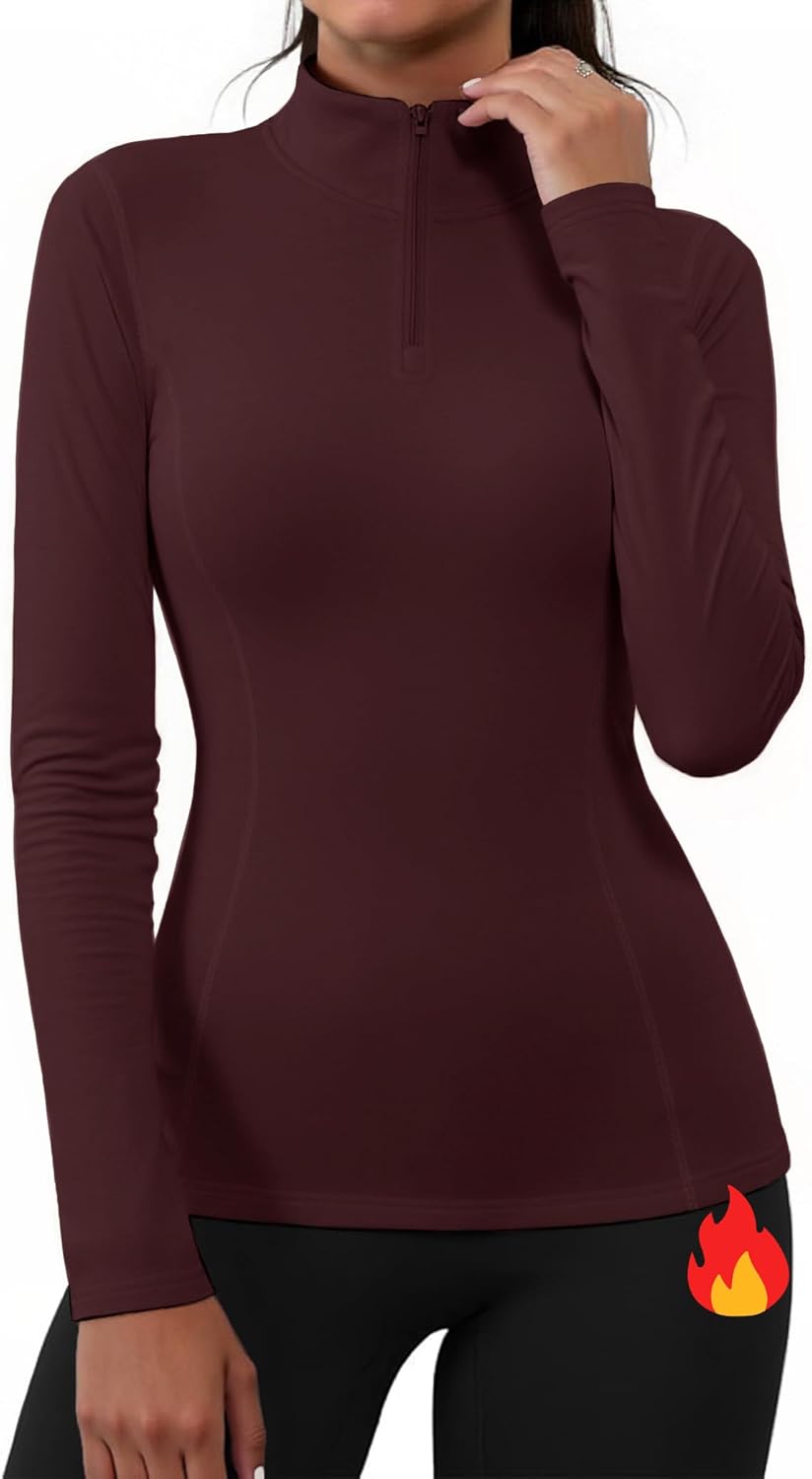 Thumbnail 6 de Haut thermique femme Gyabnw à manches longues en polyester/élasthanne, col roulé