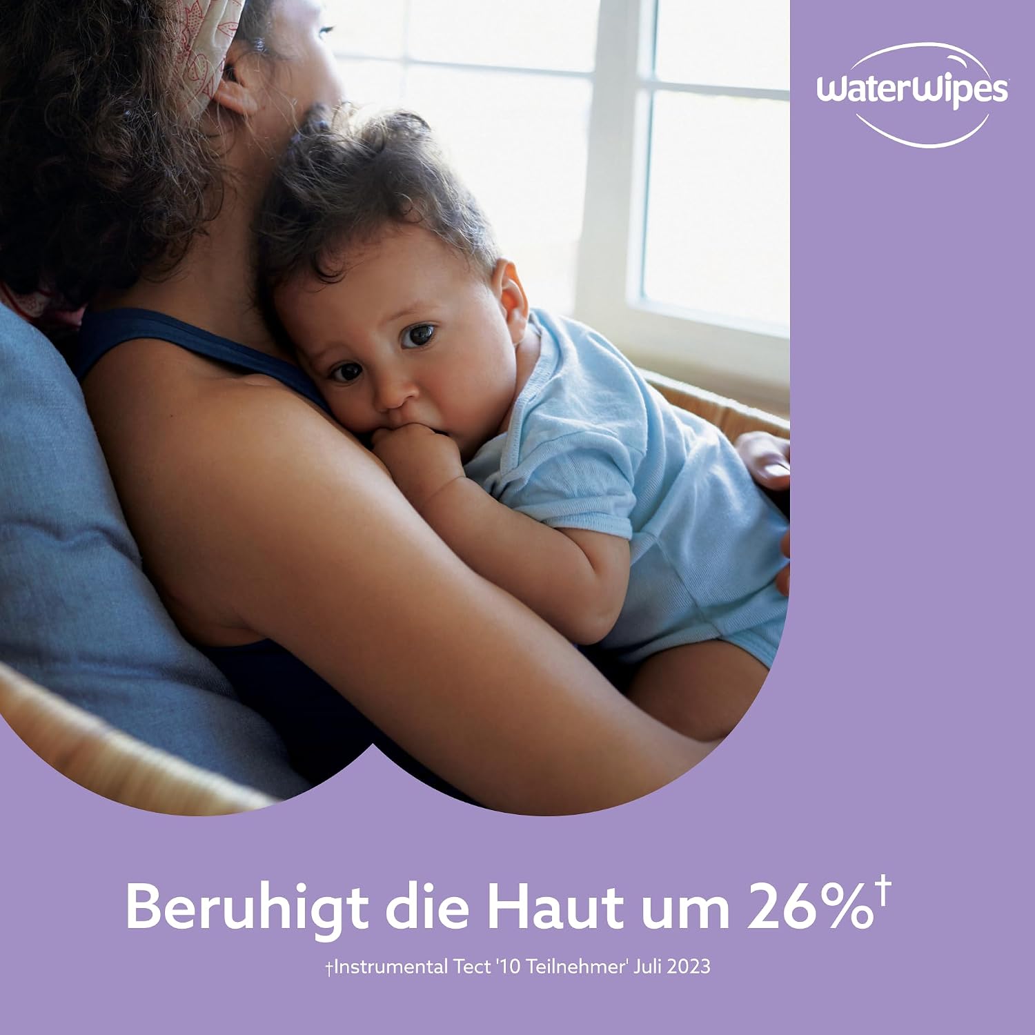 Detalle de WaterWipes Sensitive+ Soothing Clean Wipes – parfümfreie Beruhigungs-Babyfeuchttücher, 360 Stück (6 Packungen)