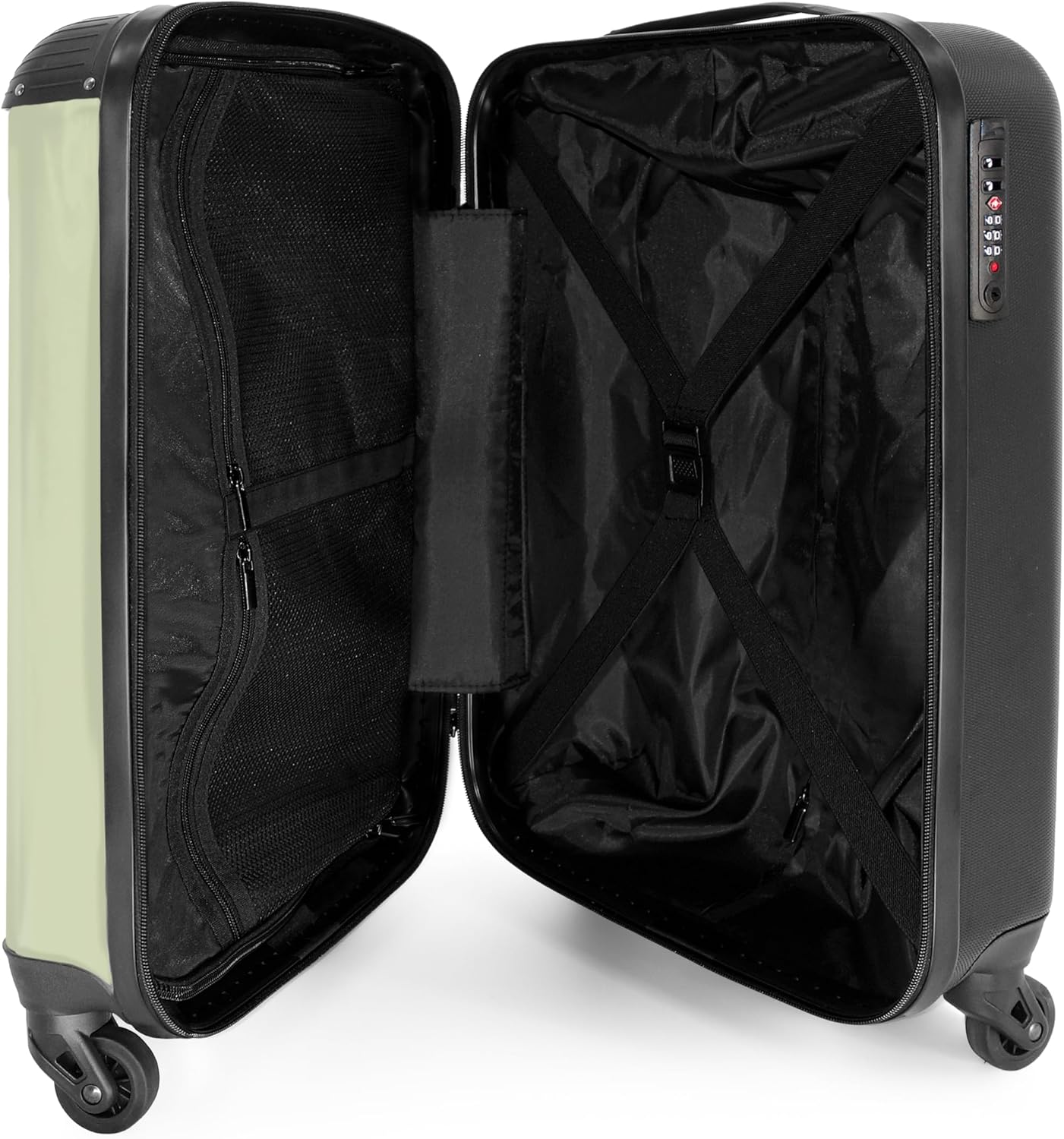 Detalle 2 de Valigia Bambini 55x40x20 cm Illustrazione Coniglio Verde di NoBoringSuitcases.com