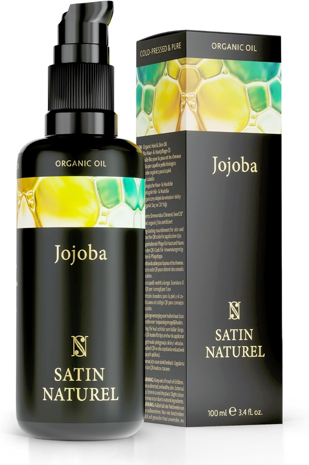 Satin Naturel Huile de Jojoba Bio 100ml – soin cheveux et peau