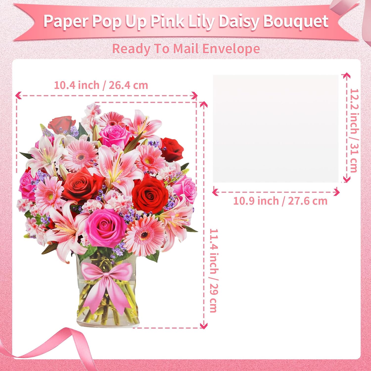 Detalle de XTF2015 C046-054 3D Pop-Up Bouquet Card with Music and Lights