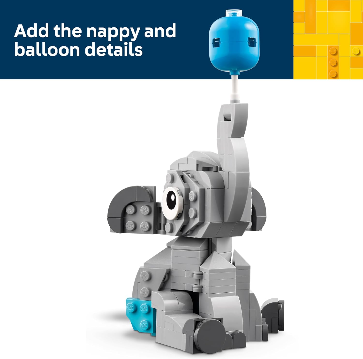 Detalle de LEGO Baby Elephant in the Sky 40814 Animal Building Set, 402 Pieces