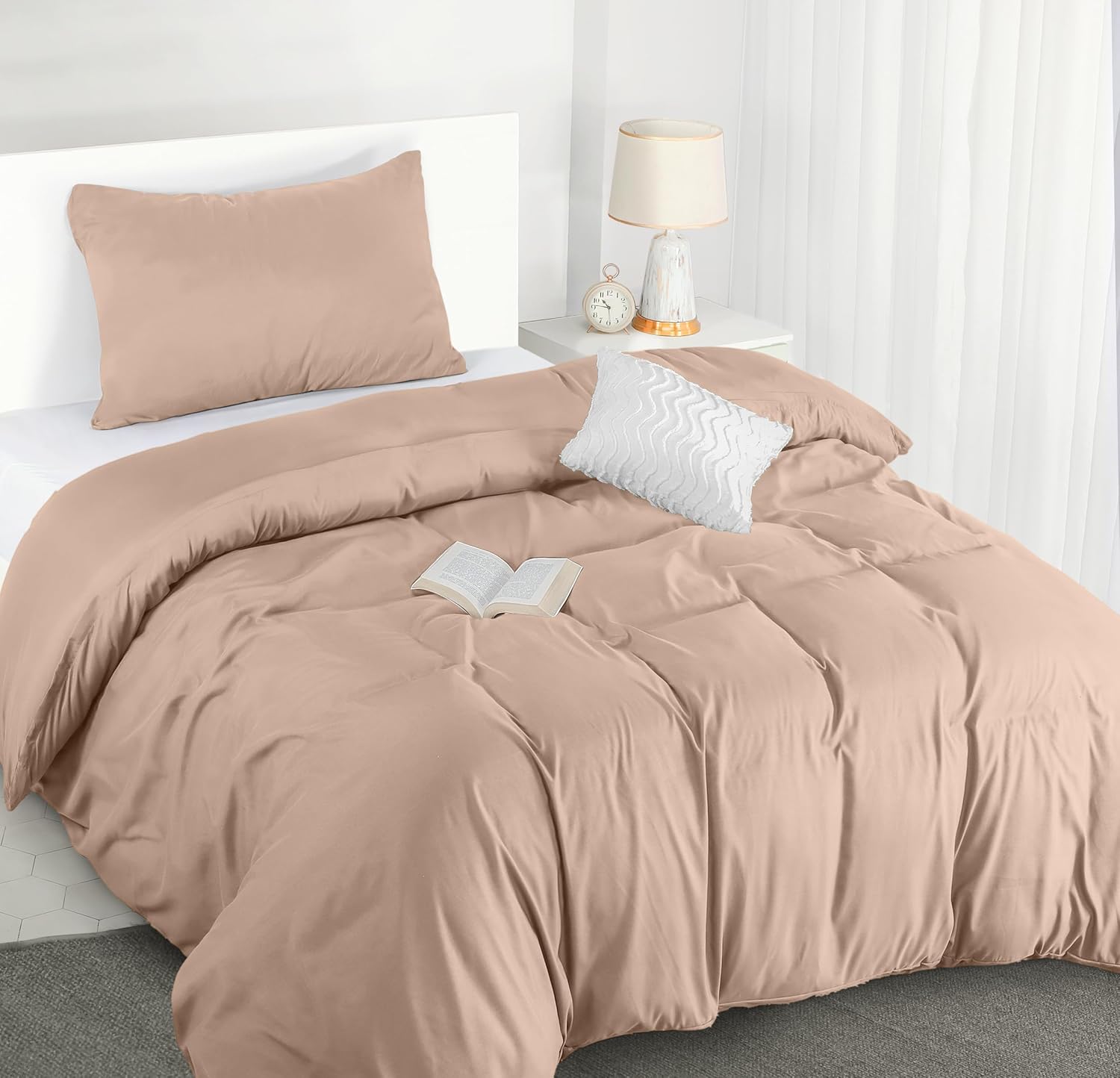 Thumbnail 6 de Utopia Bedding Navy Print Duvet Cover Set