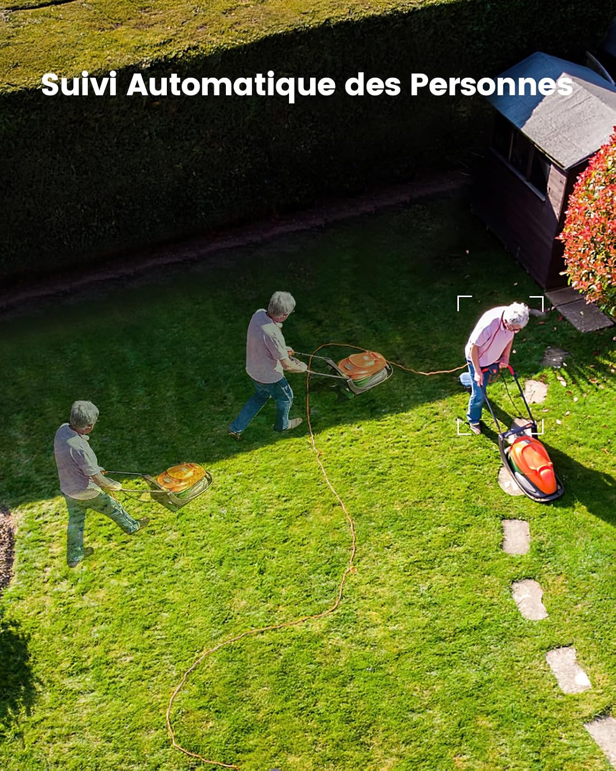 Detalle 2 de aoSU 2K D1 Caméra Extérieure Sans Fil Solaire 360° PTZ avec Suivi Automatique