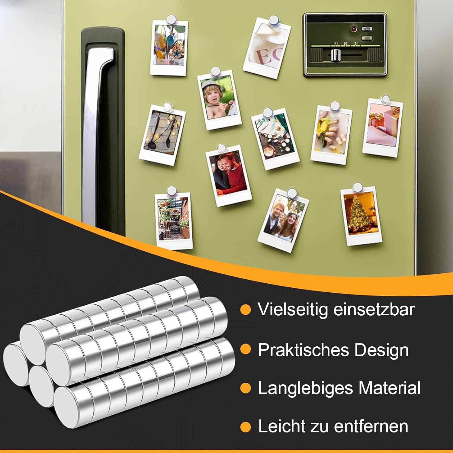 Thumbnail 4 de Delaga 100 Stück Magnetstarke Mini-Magnete 6x3mm – Stark, Rund, vielseitig verwendbar
