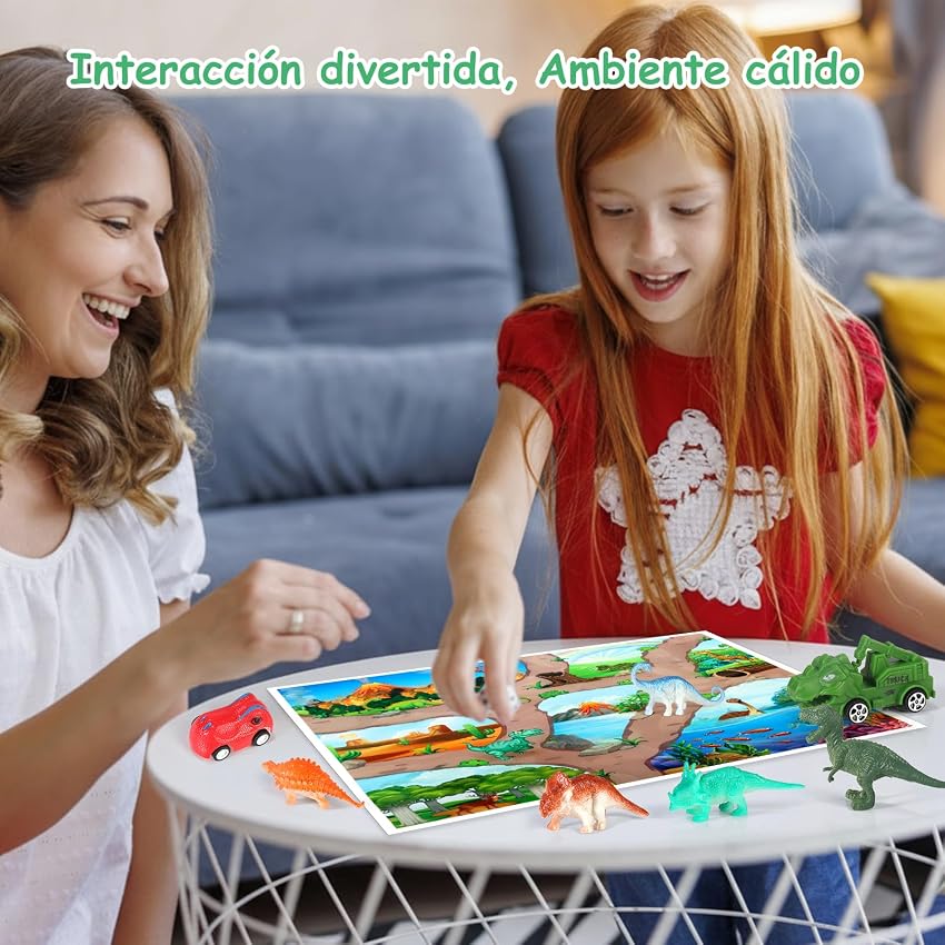 Detalle 1 de OKYUK Calendario de Adviento 2025 con 16 dinosaurios