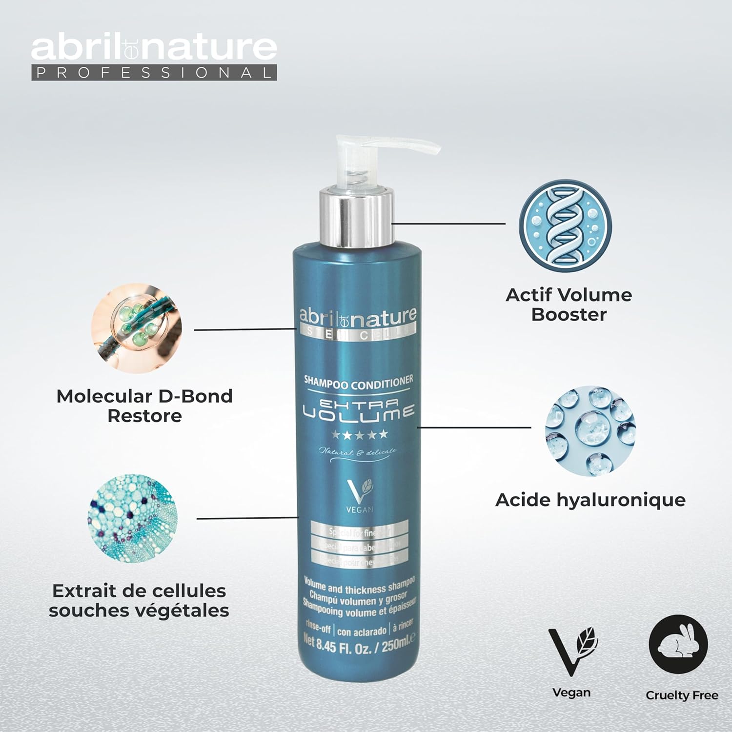 Thumbnail 4 de April et Nature Bain Shampoo Age Reset : shampoing hydratant booster de volume pour cheveux fins