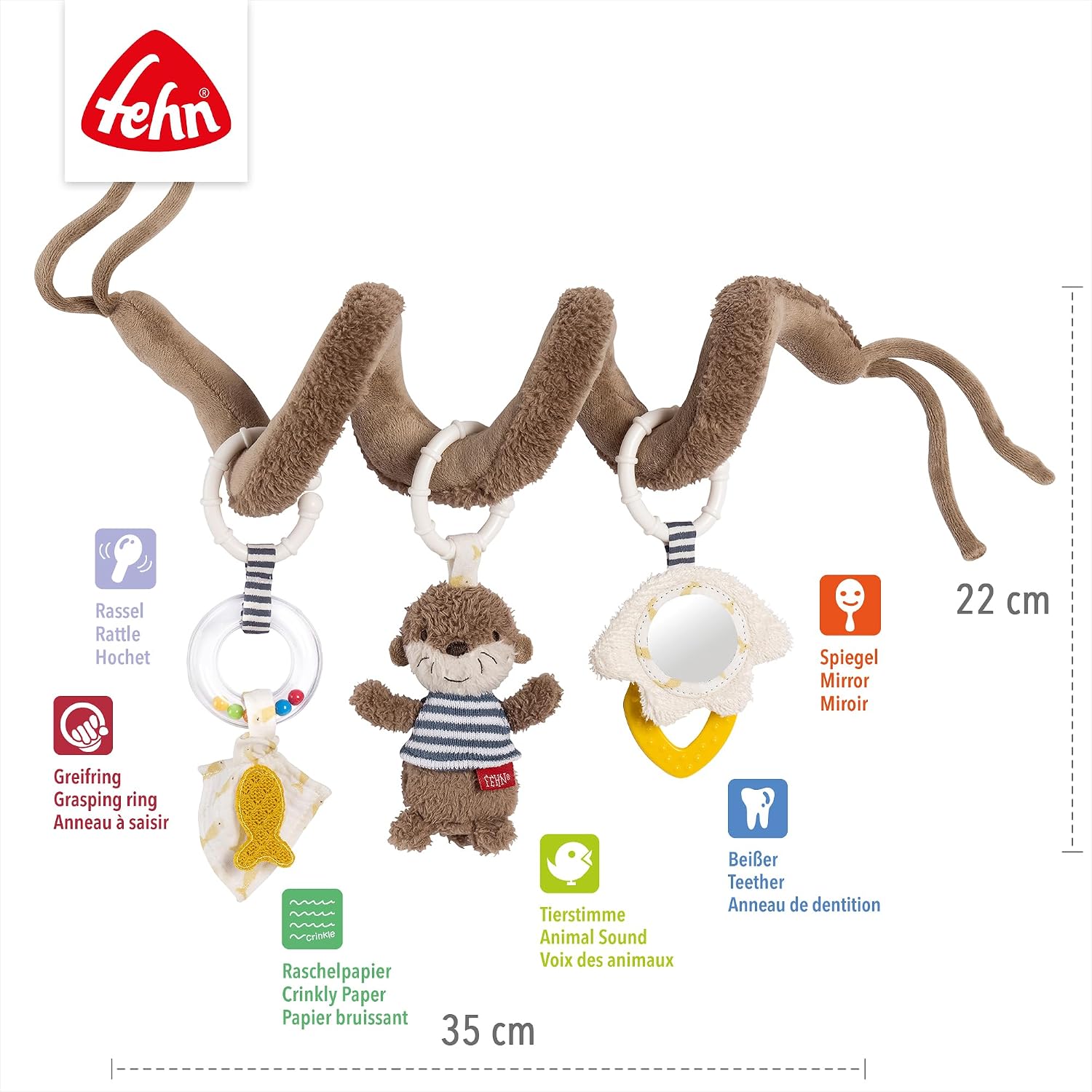 Thumbnail 3 de Fehn Otter Activity-Spirale Lernspielzeug