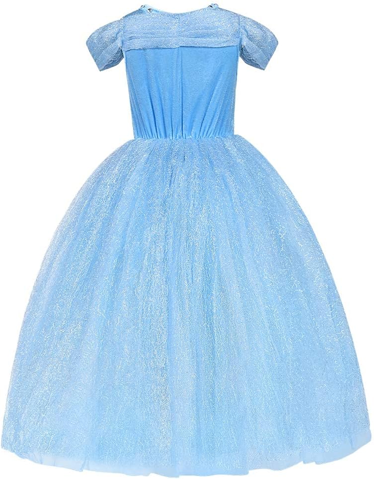 Detalle 2 de URAQT vestito principessa blu per bambina