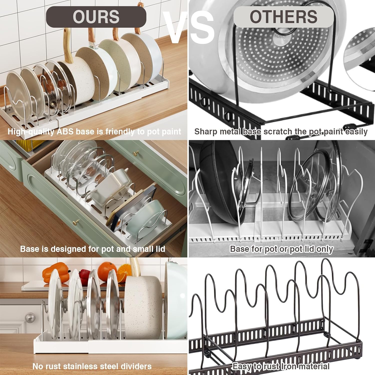 Thumbnail 4 de Magheo 2 Pack Expandable Lid Organizer 22