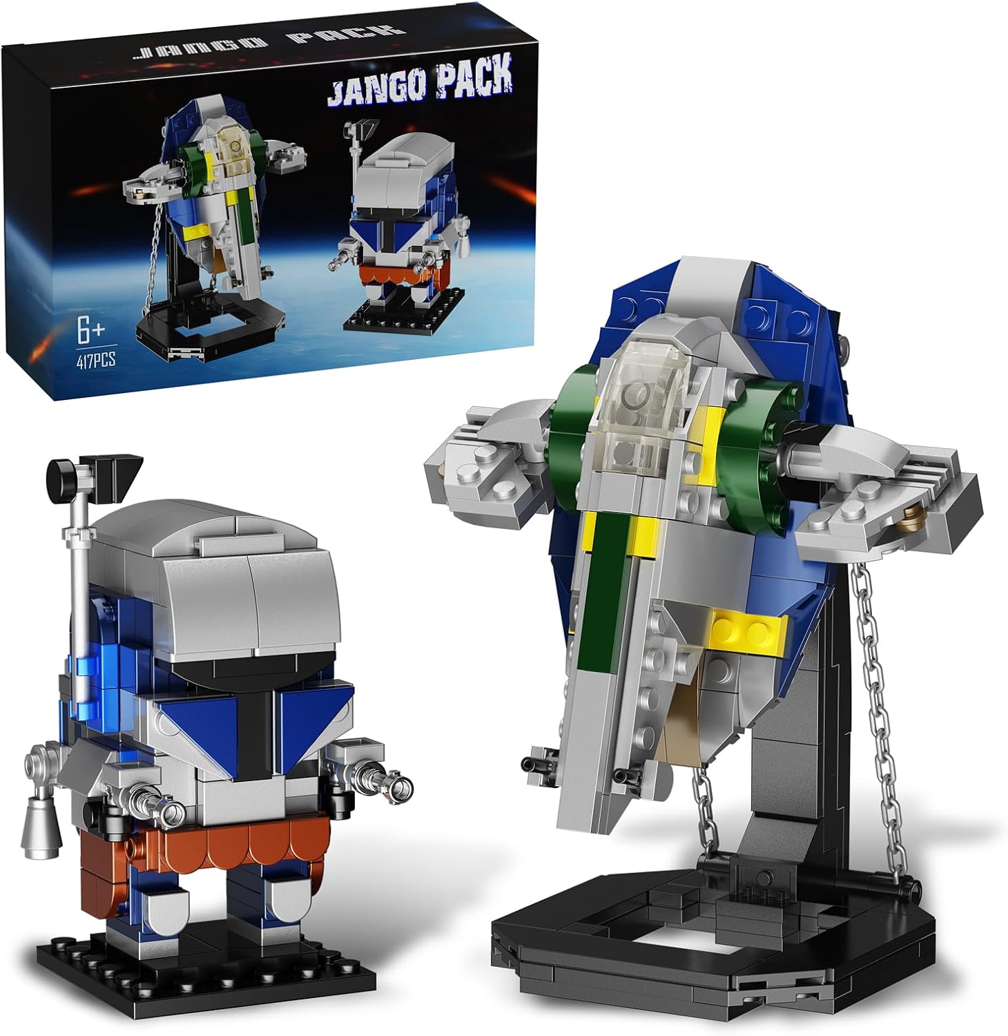 Detalle de Jango Fett Starship Tensegrity Building Set