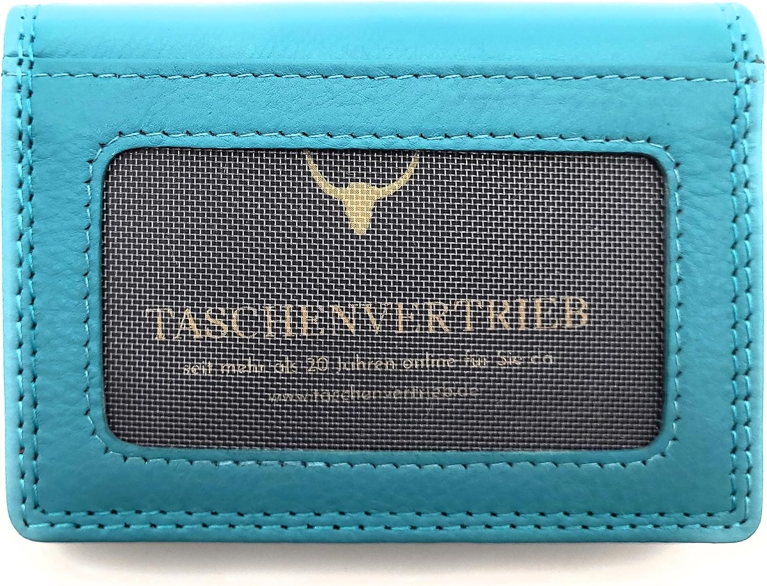 Thumbnail 6 de Lemasi RFID Kreditkartenetui aus echtem Nappa-Leder – Visitenkarten- und Ausweisetui, Navy