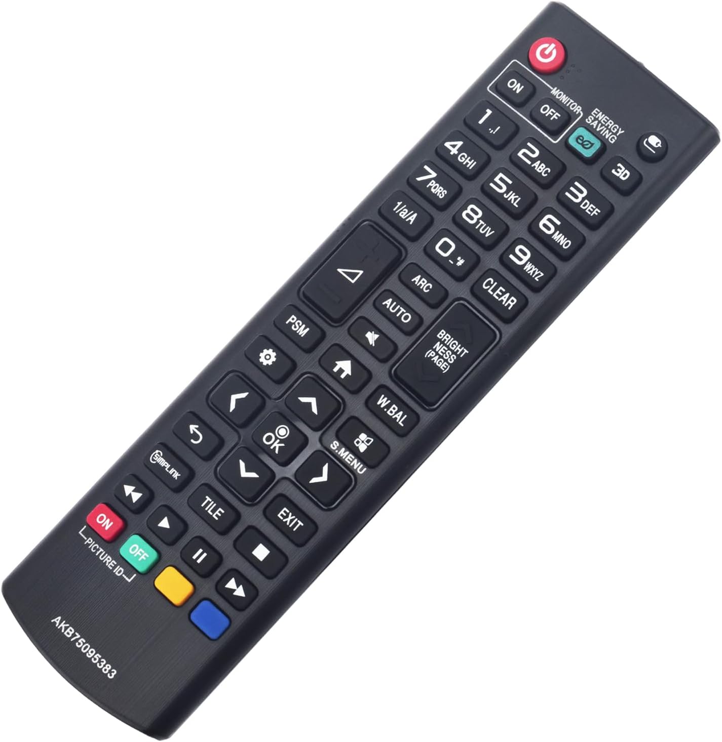 Detalle 2 de AULCMEET AKB75095383 replacement remote for LG TVs