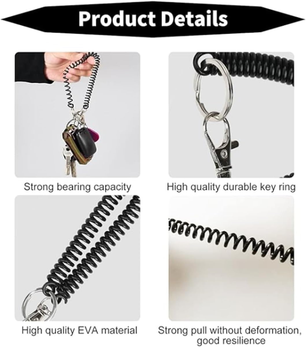 Detalle 2 de Phone Lanyard for Phone Case Universal Theftproof Elastic Wrist Strap (2 Packs)