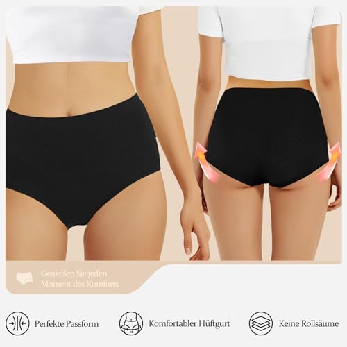 Thumbnail 1 de FALARY Bragas Mujer Cintura Alta Algodón 5 Piezas Multicolor XL