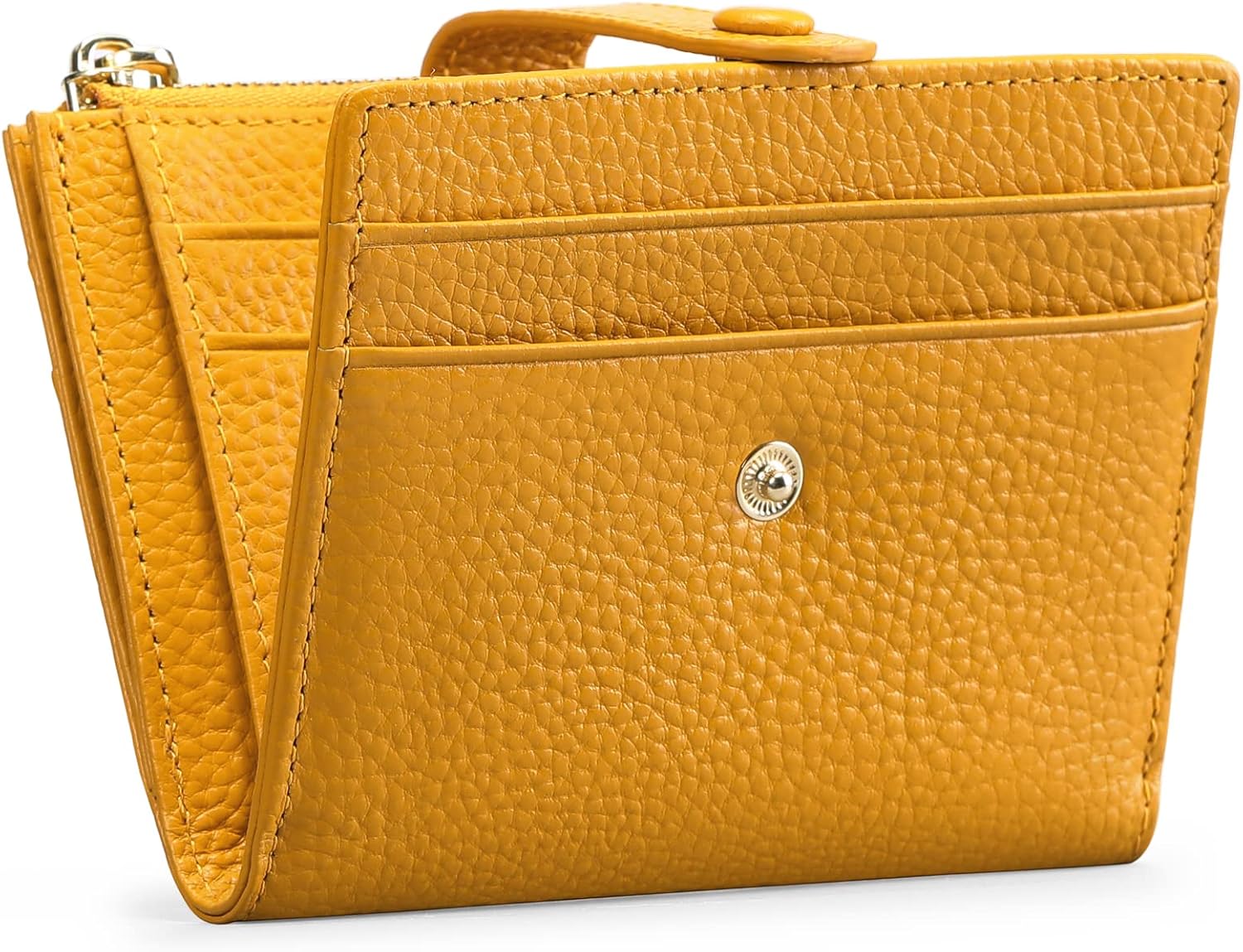 Detalle de FALAN MULE Women's RFID Blocking Leather Compact Bi-fold Wallet