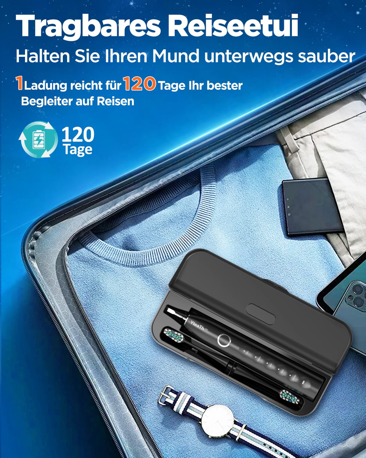 Thumbnail 6 de Elektrische Zahnbürste 120 Tage Akkulaufzeit