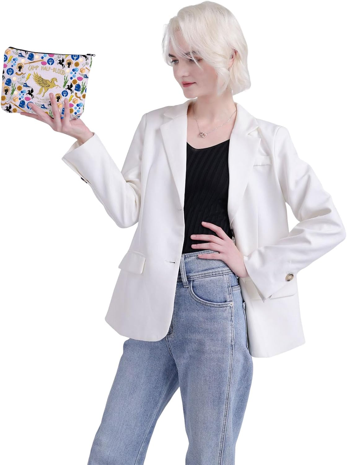 Detalle 1 de Percy J canvas makeup bag