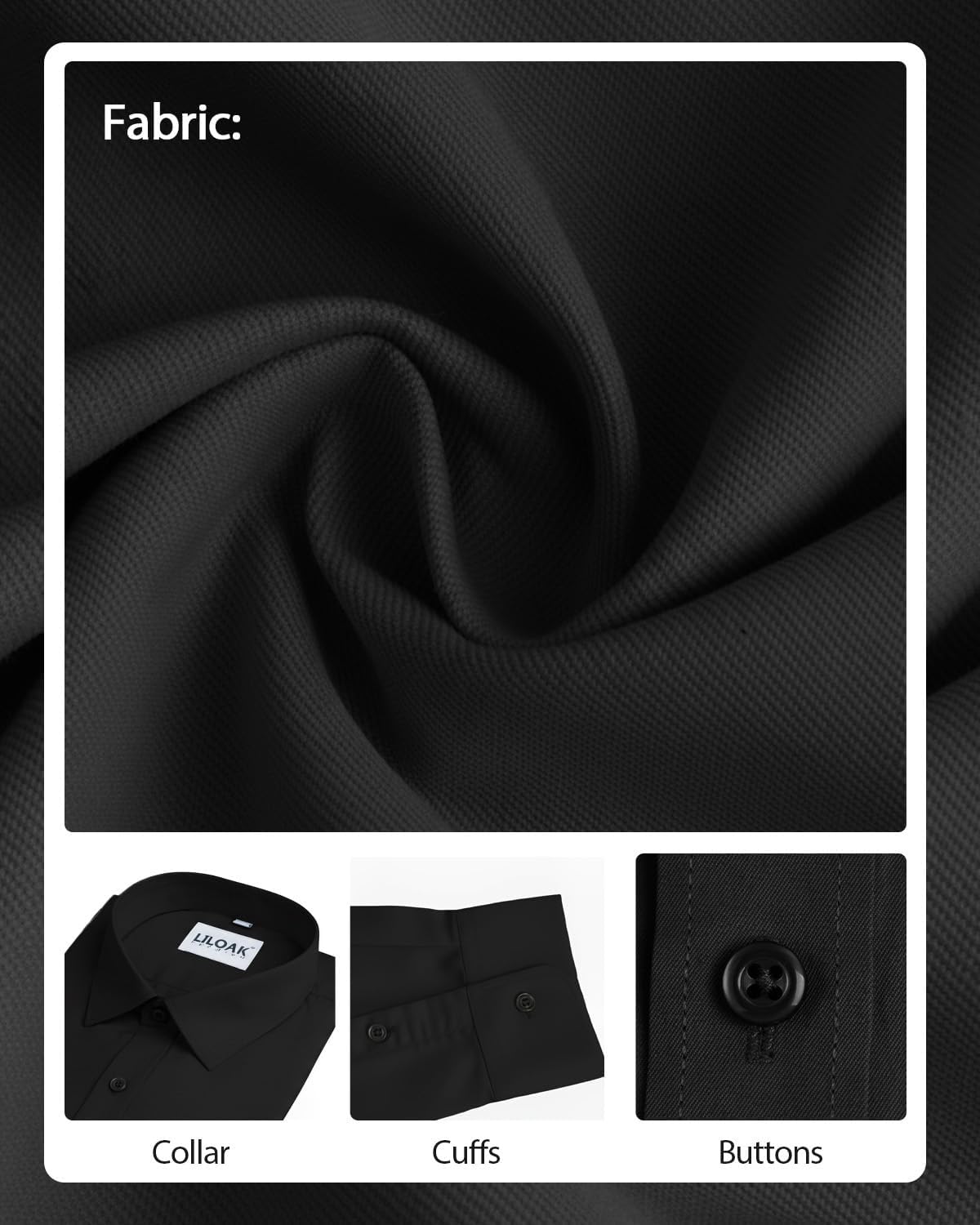 Detalle de Mens dress shirt pack, long sleeve stretch