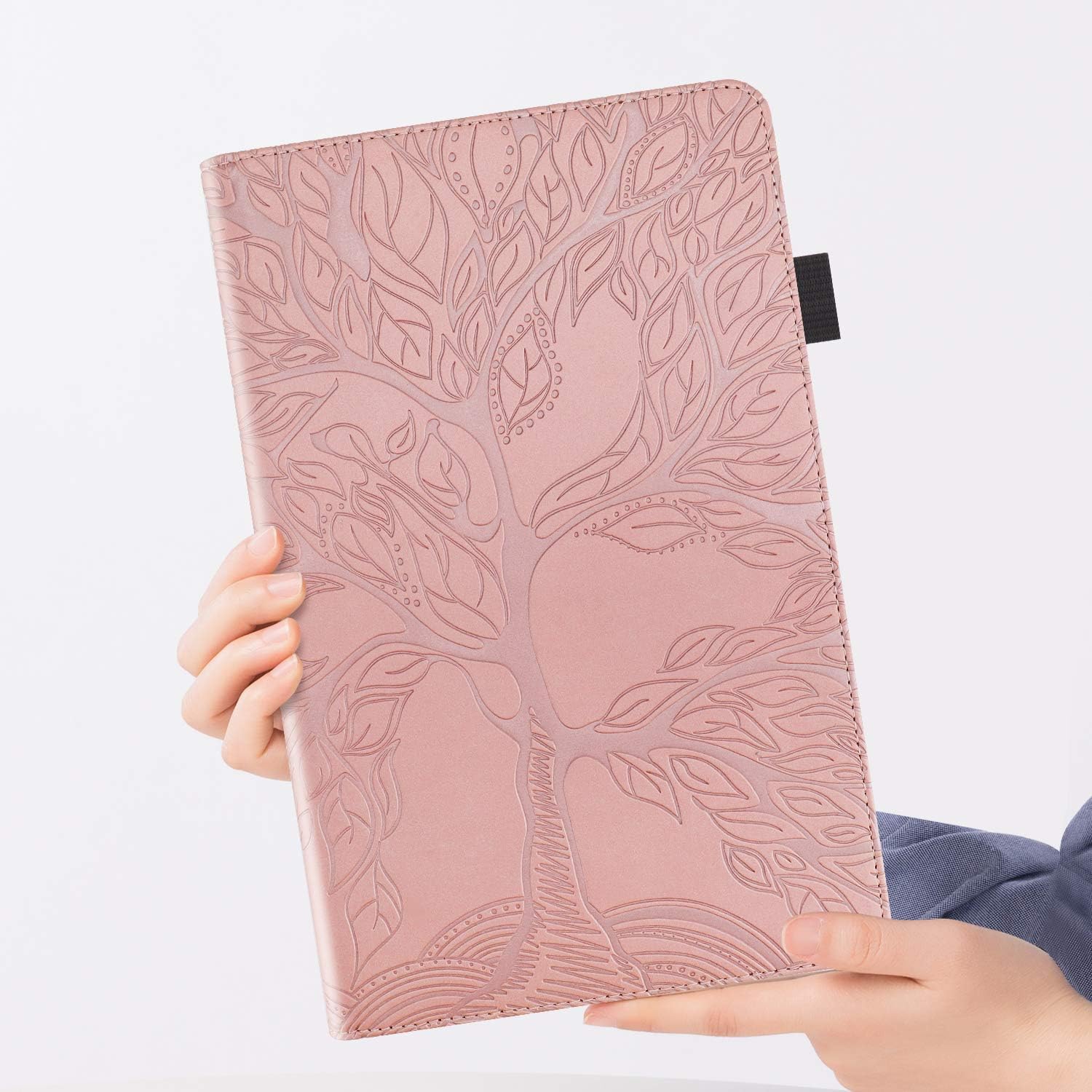 Detalle de Succtopy Hülle für Lenovo Tab M10 3. Gen (10,1 Zoll, 2022) TB-328FU/TB-328XU – Folio Flip Wallet Case in Roségold