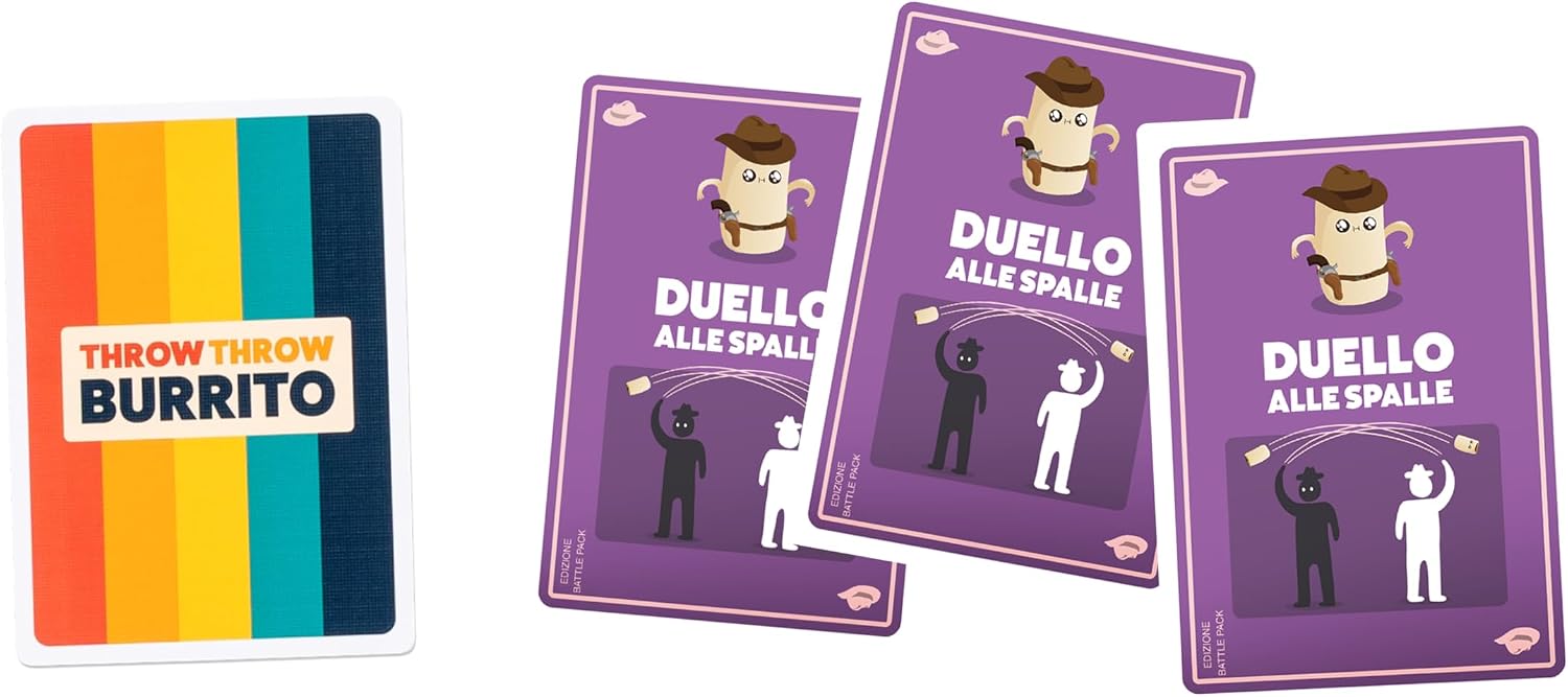 Thumbnail 4 de Asmodee Burrito Battle Pack con 2 Burrito Squishy aggiuntivi per Throw Throw Burrito (edizione in italiano)