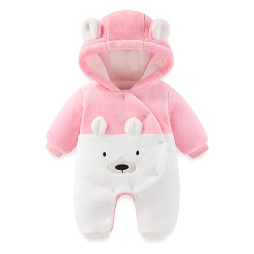 Detalle de WYTbaby Baby Overall Winter Schneeanzug – Winter-Jumpsuit für 3–6 Monate | Wärmendes Flanell-Design