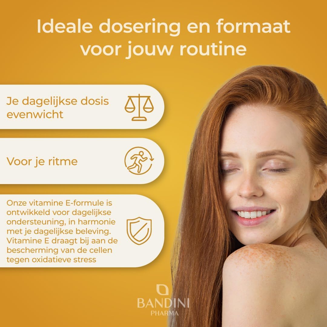 Thumbnail 1 de BANDINI Vitamine E 360 tabletten met D-alfa-tocoferol, 60 mg per tablet