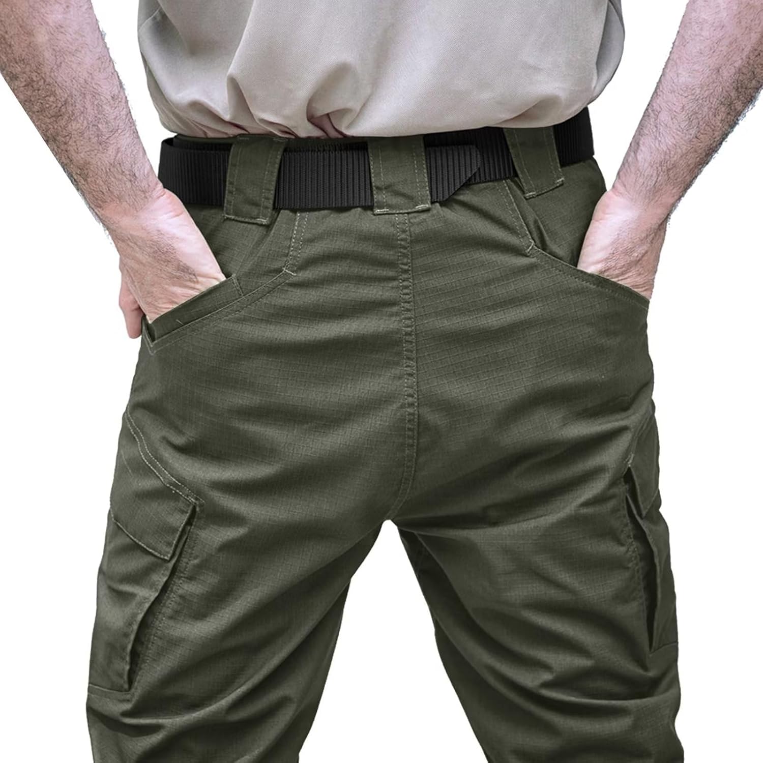 Thumbnail 1 de TACVASEN Military Cotton Men's Outdoor Hiking Trousers with Multi-Pockets