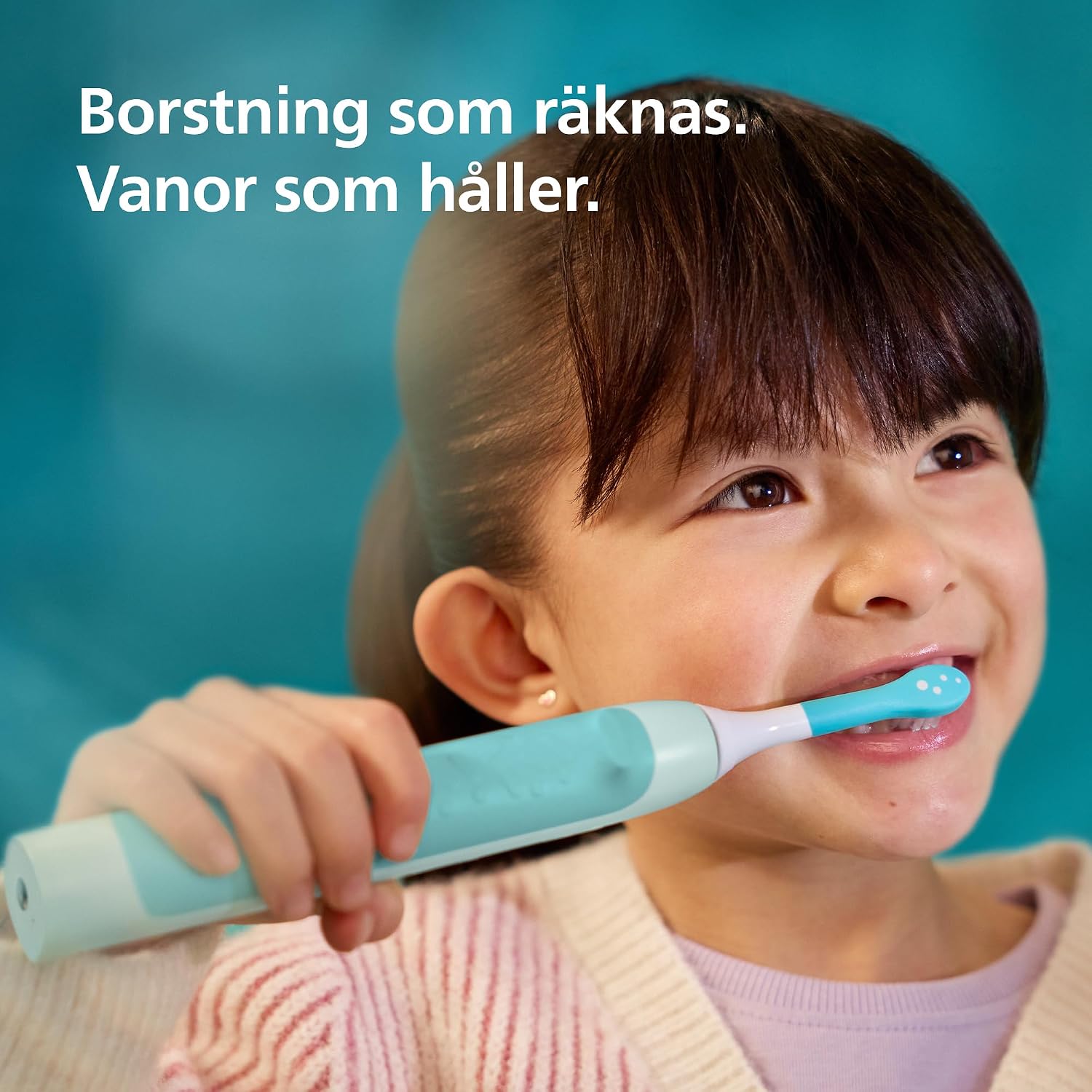Detalle de Philips Sonicare for Kids HX6500/23 eltandborste för barn med två lägen