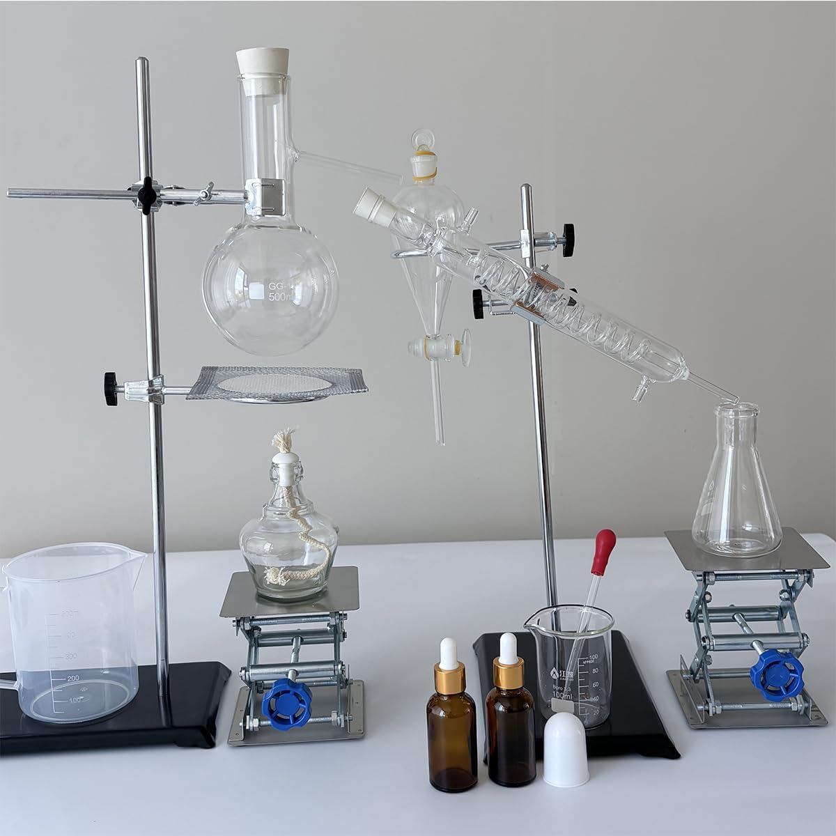 Detalle de Stainless Steel Lab Jack Stand Table Lift – 4" x 4" Jiffy Jack