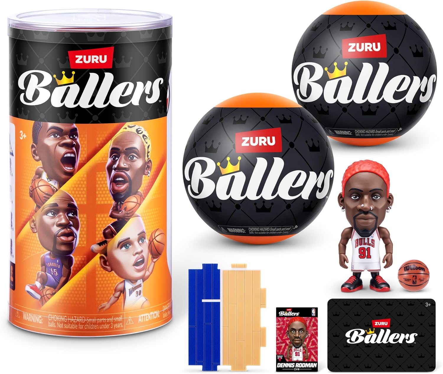 Detalle de ZURU NBA Ballers Series 3 2パック|NBA選手フィギュア・ミステリーカプセル・コートパズル