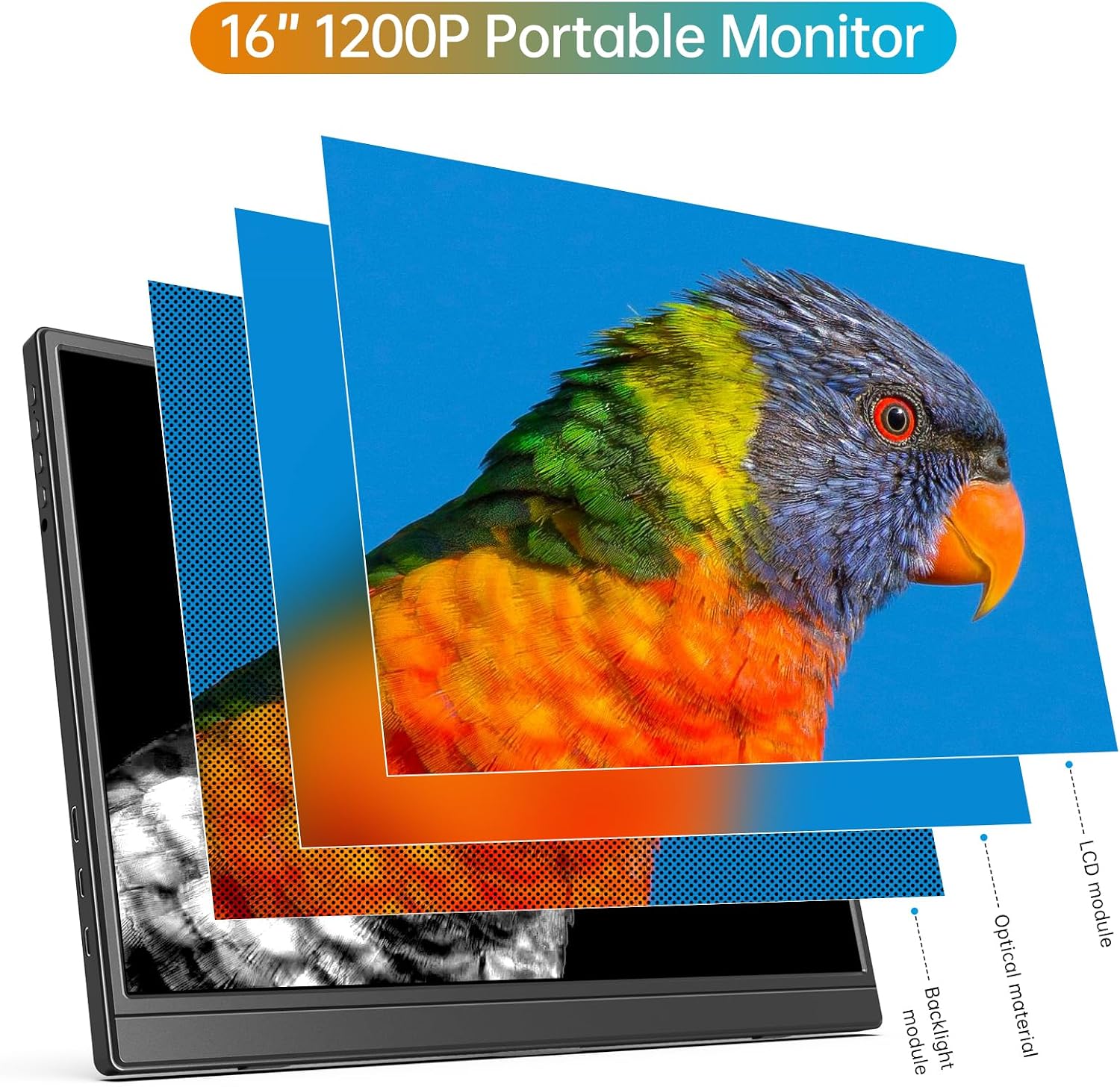 Detalle de YPI Portable Monitor 16-inch
