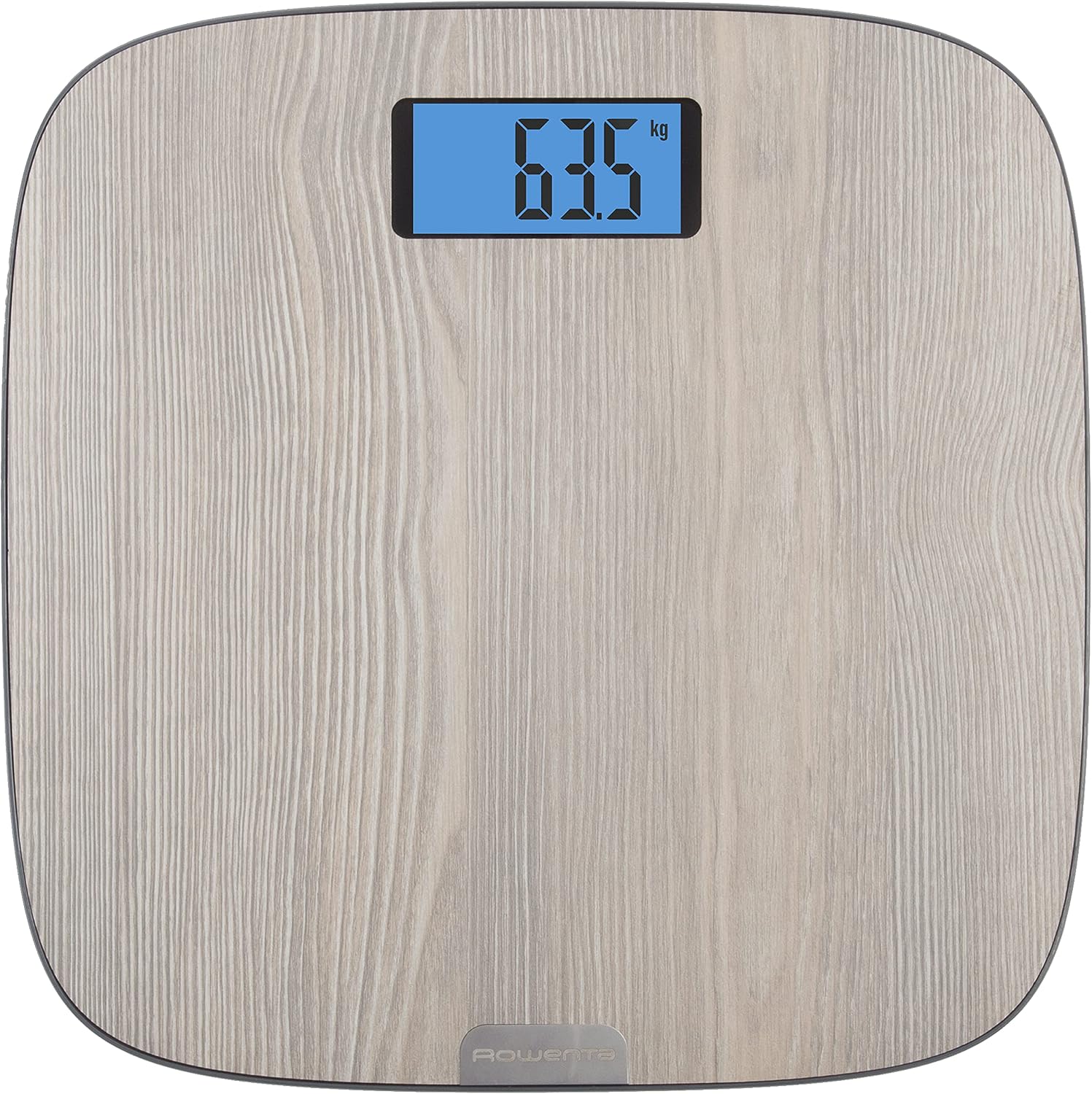 Detalle de Rowenta BS1600 Origin bilancia pesapersone digitale ultra sottile effetto legno fino a 160 kg