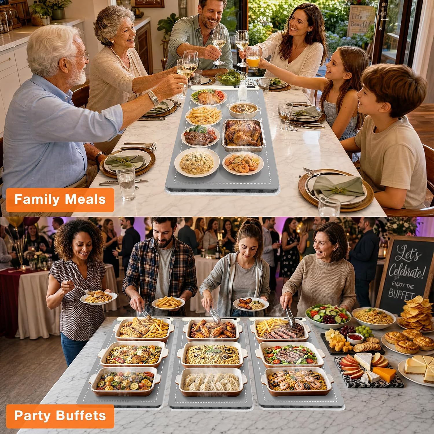 Thumbnail 6 de FYY Food Warming Mat, 7 Temperature Levels