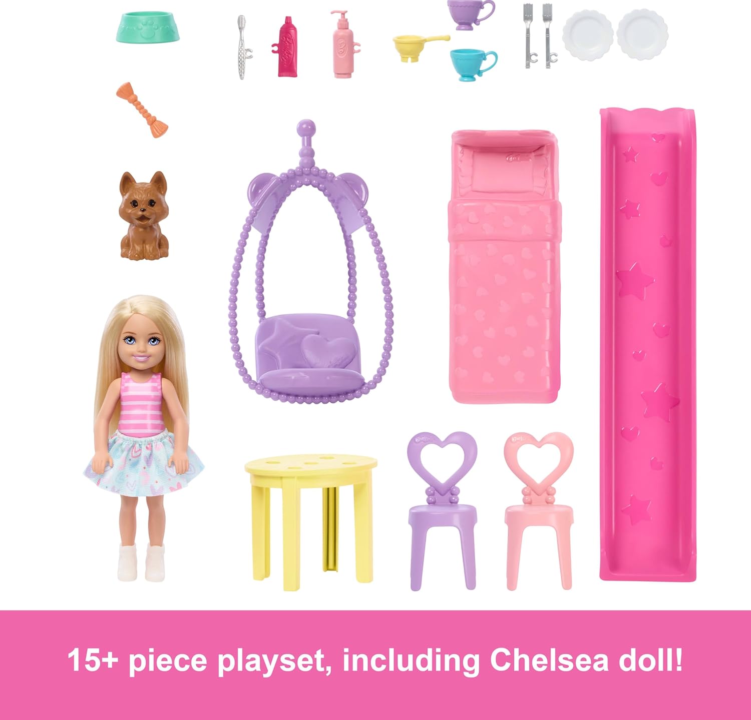 Thumbnail 2 de Barbie Chelsea dollhouse with 15+ accessories
