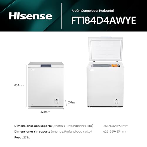 Thumbnail 1 de Hisense FT184D4AWYE 142 L congelador horizontal