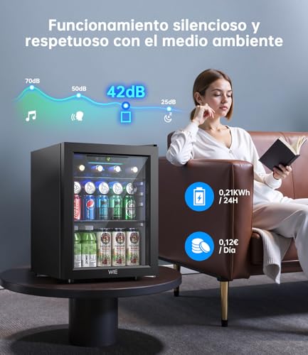 Thumbnail 5 de WIE Nevera Pequeña 48 L: compacidad, eficiencia y versatilidad para hogar, oficina o bar