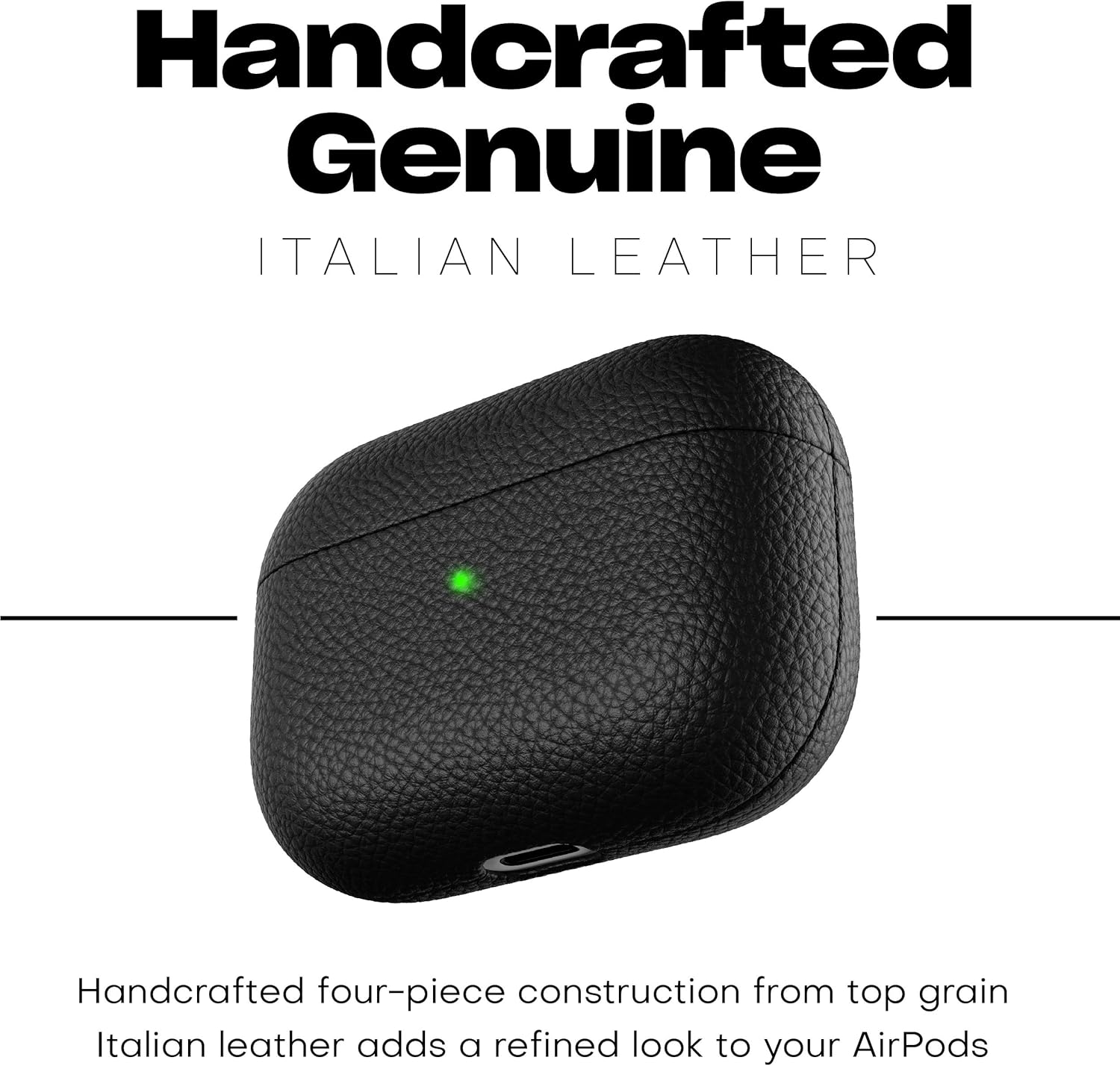 Detalle 2 de KeyBudz Artisan Leder Schutzhülle 4-teilige AirPods Pro